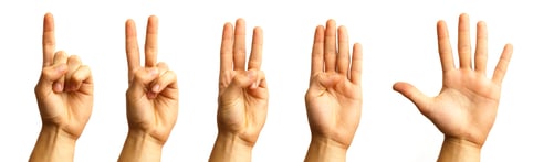 five, counting, hands, fingers, numbers